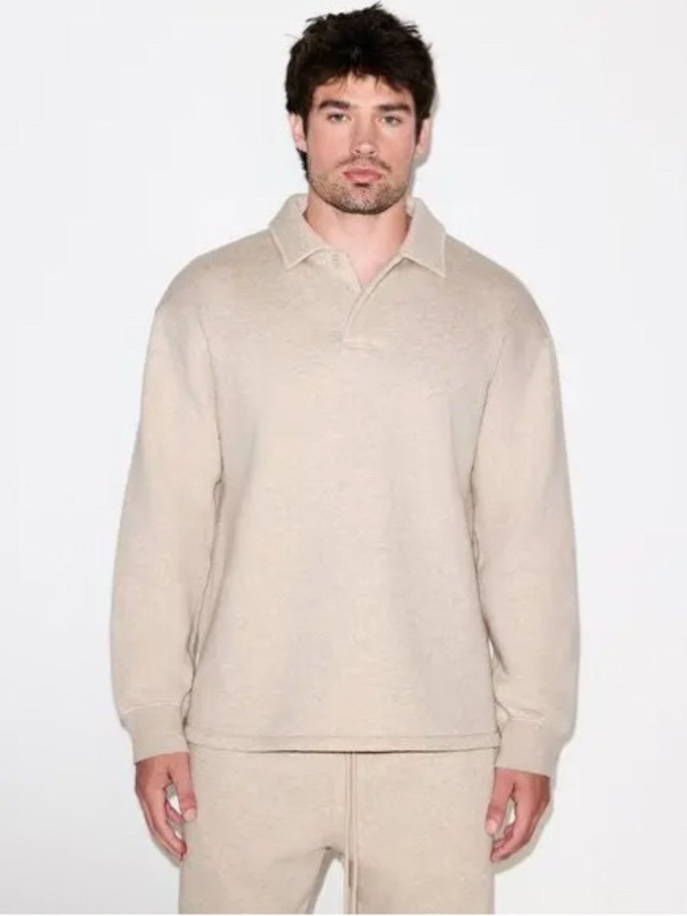 SKIMS Fleece Lounge Polo XL
